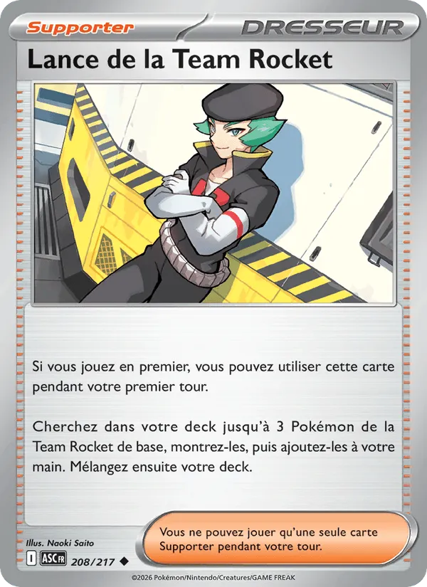 Lance de la Team Rocket · Héros Transcendants 208/217