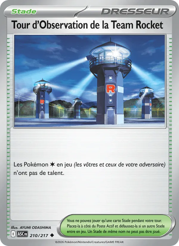 Tour d'Observation de la Team Rocket · Héros Transcendants 210/217