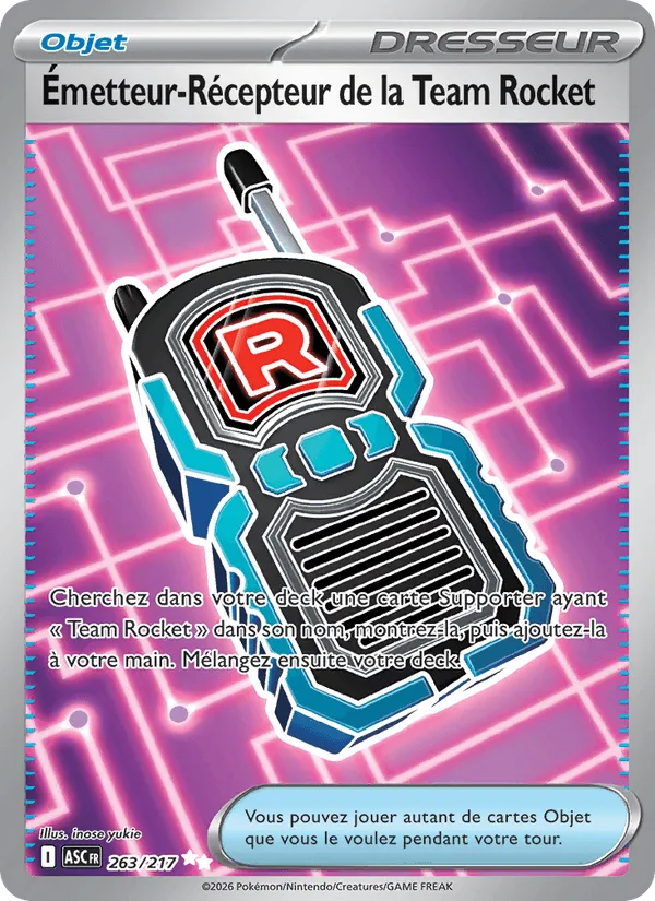 Émetteur-Récepteur de la Team Rocket · Héros Transcendants 263/217