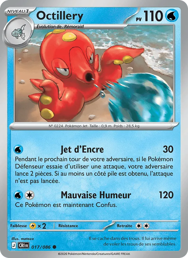 Octillery · Chaos Ascendant 017/86