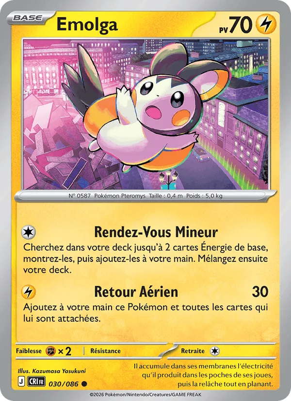 Emolga · Chaos Ascendant 030/86