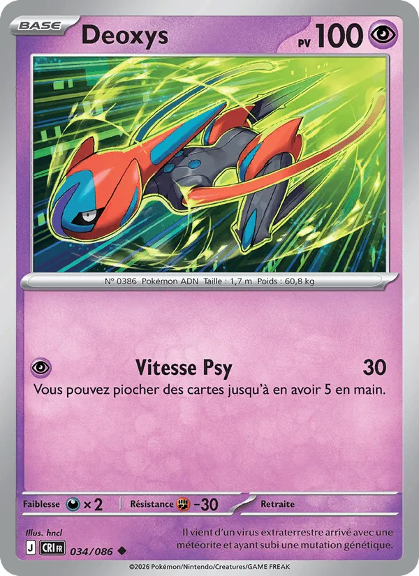 Deoxys · Chaos Ascendant 034/86