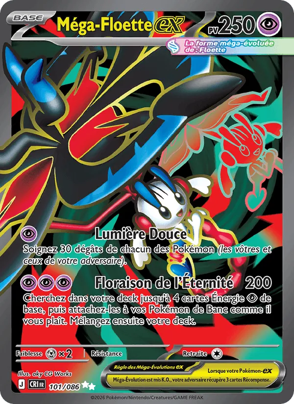 Méga-Floette-ex · Chaos Ascendant 101/86