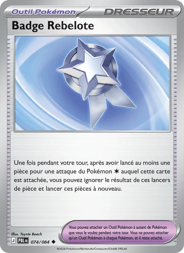 Badge Rebelote · Nuit Noire 074/84
