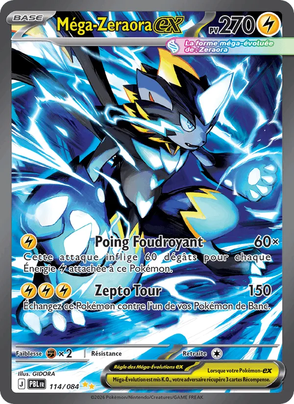 Méga-Zeraora-ex · Nuit Noire 114/84
