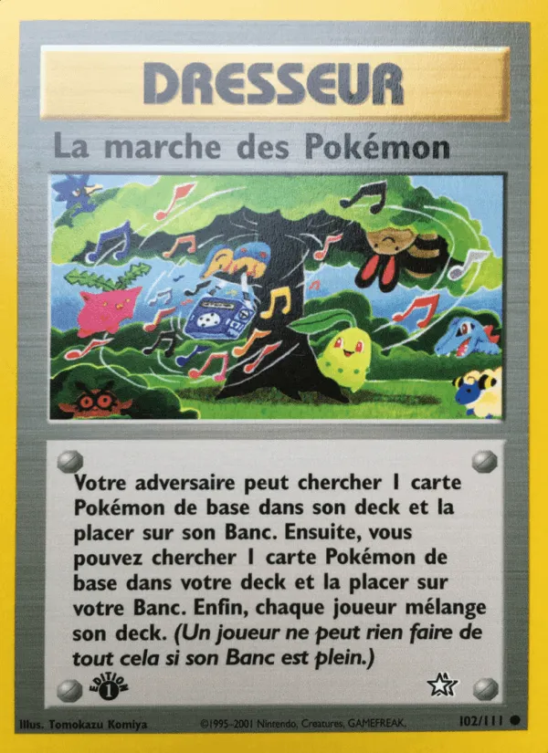 La marche des Pokémon · Neo Genesis 102/111