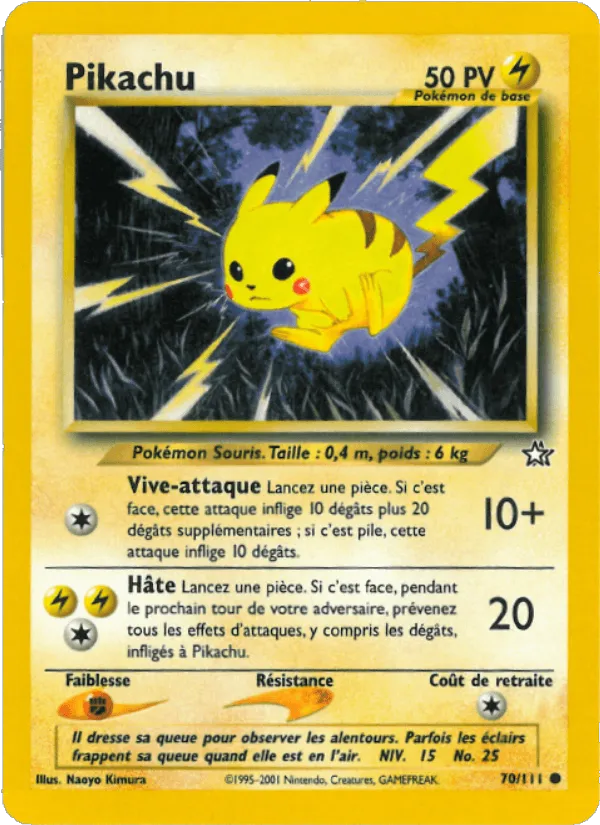 Pikachu · Neo Genesis 70/111