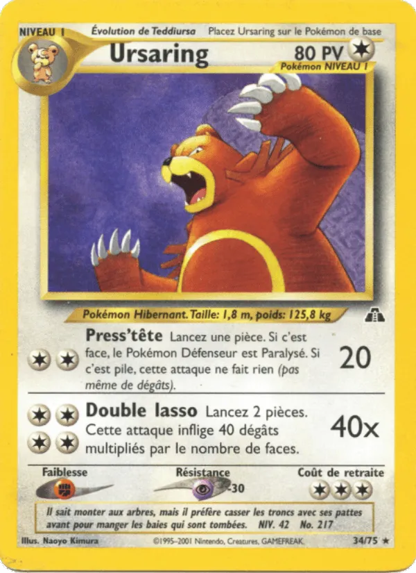 Ursaring · Neo Discovery 34/75
