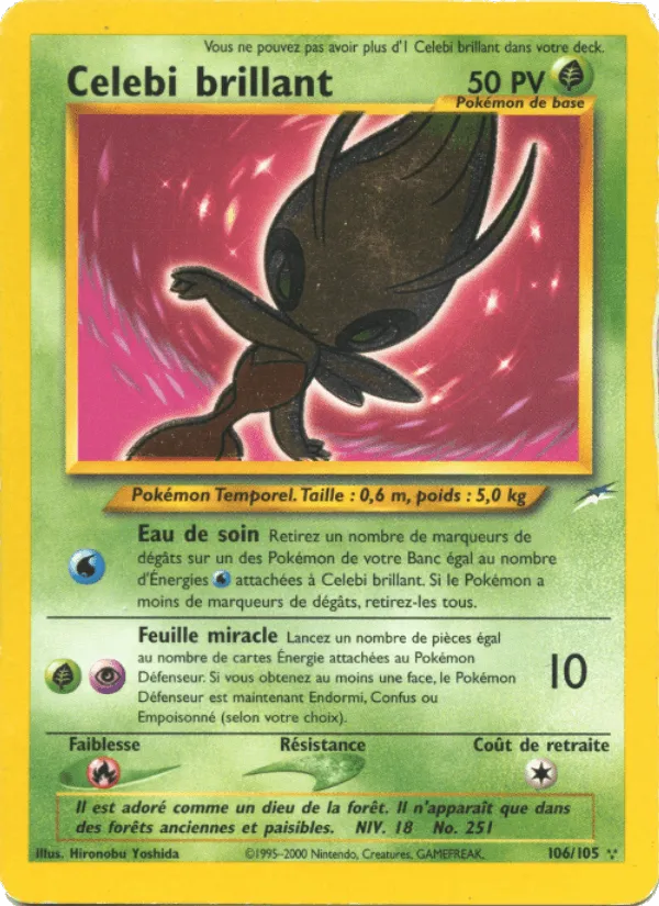 Celebi brillant · Neo Destiny 106/105
