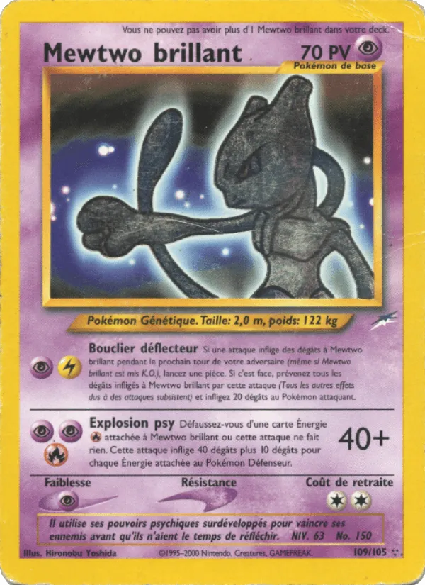 Mewtwo brillant · Neo Destiny 109/105