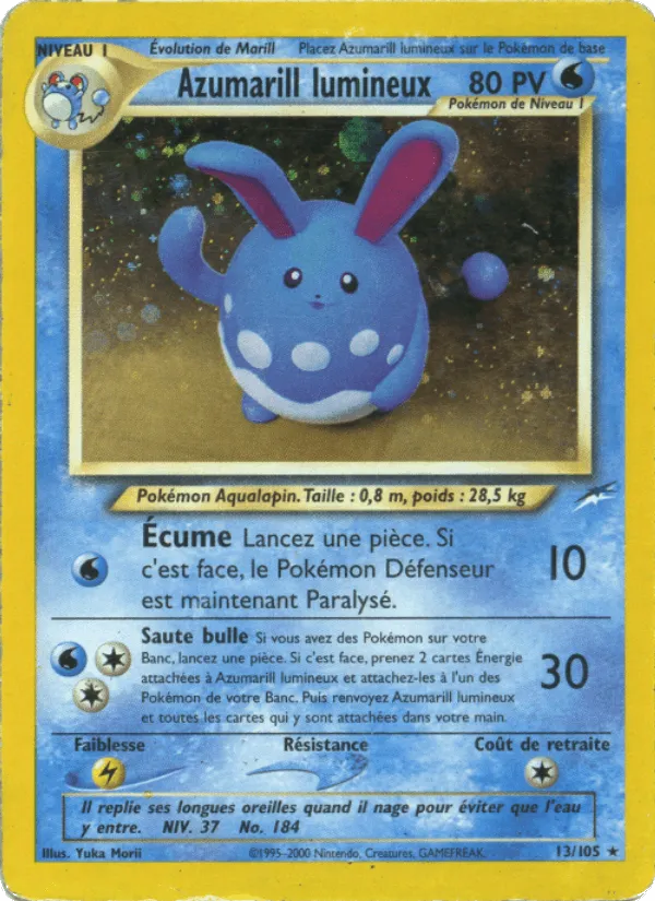 Azumarill lumineux · Neo Destiny 13/105