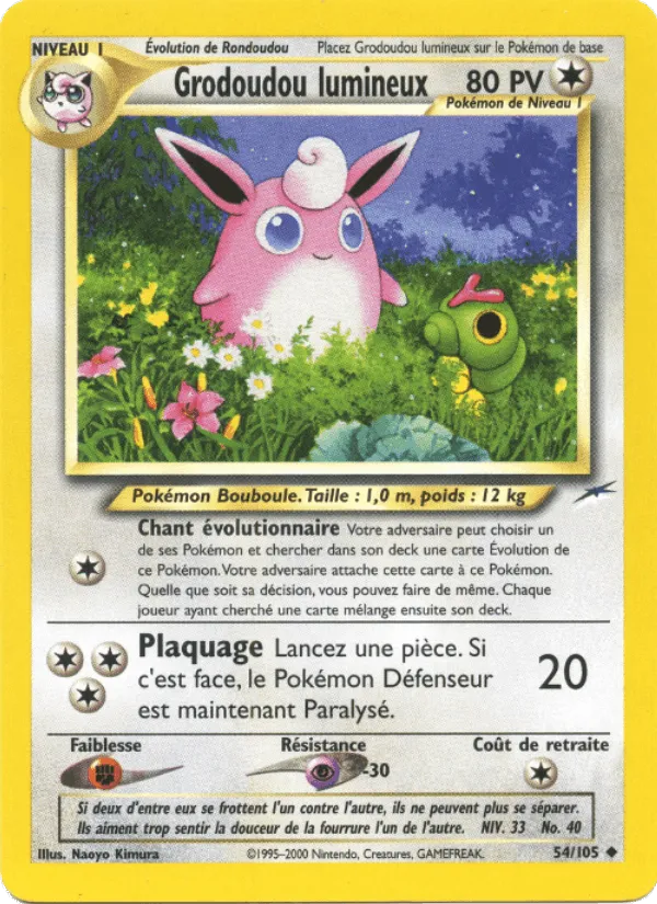 Grodoudou lumineux · Neo Destiny 54/105