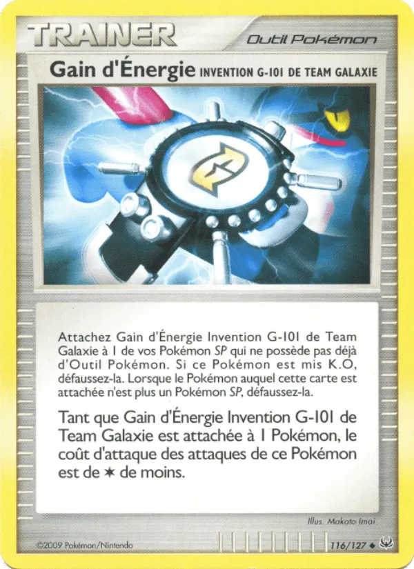 Gain d'Énergie Invention G-101 de Team Galaxie · Platine 116/127