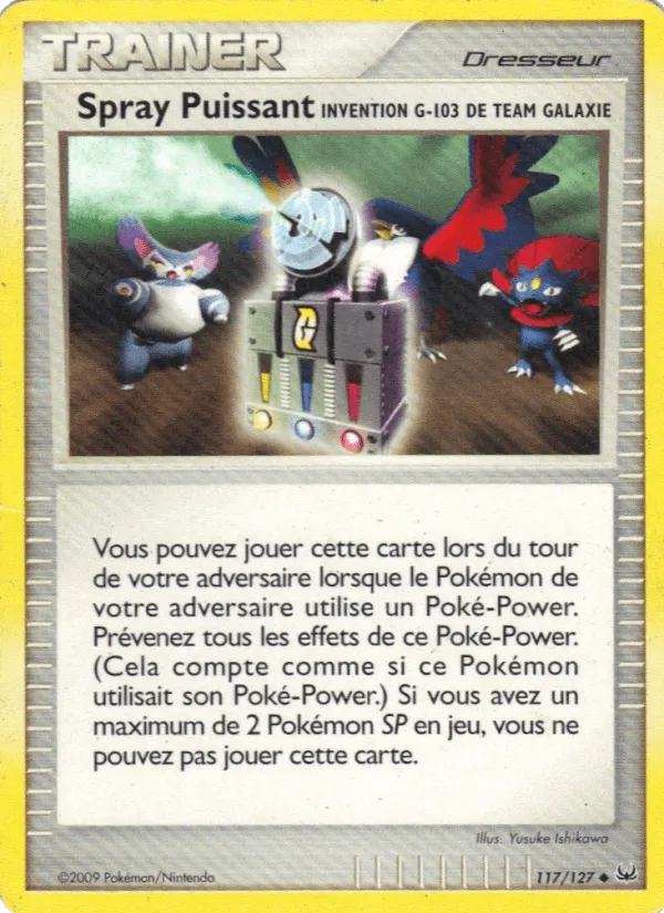 Spray Puissant Invention G-103 de Team Galaxie · Platine 117/127