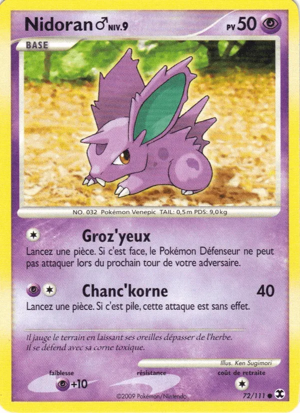 Nidoran♂ Niv. 9 · Rivaux Émergeants 72/111