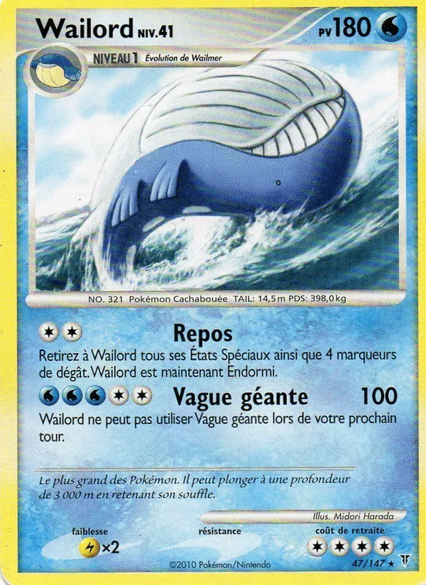 Wailord · Vainqueurs Suprêmes 47/147
