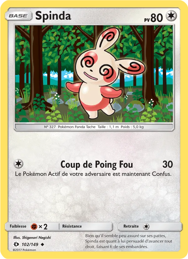 Spinda · Soleil et Lune 102/149