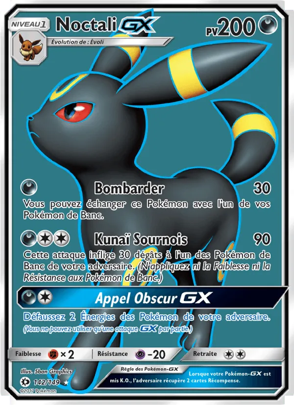 Noctali GX · Soleil et Lune 142/149
