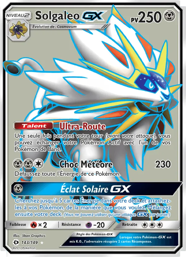 Solgaleo GX · Soleil et Lune 143/149