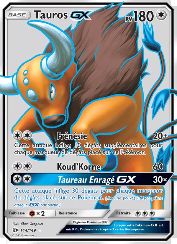 Tauros GX · Soleil et Lune 144/149