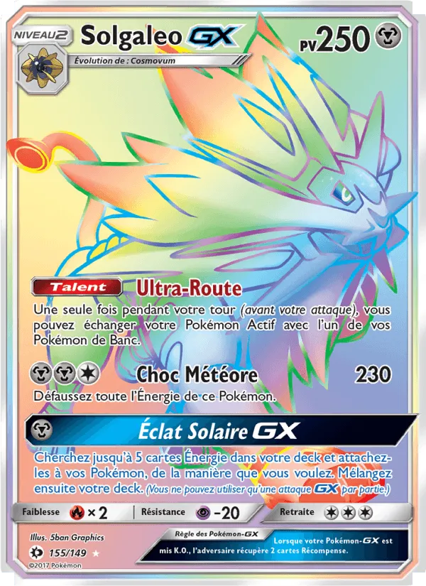 Solgaleo GX · Soleil et Lune 155/149