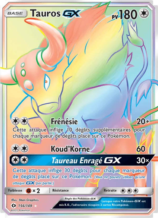 Tauros GX · Soleil et Lune 156/149
