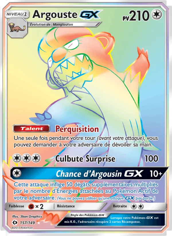 Argouste GX · Soleil et Lune 157/149