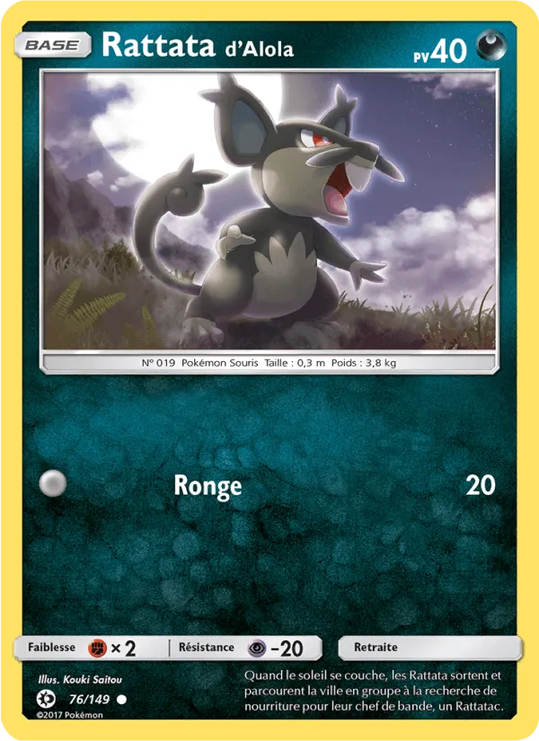 Rattata d’Alola · Soleil et Lune 76/149