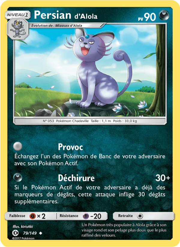 Persian d’Alola · Soleil et Lune 79/149