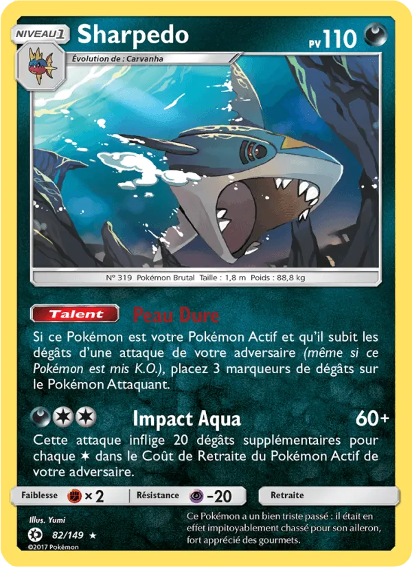 Sharpedo · Soleil et Lune 82/149