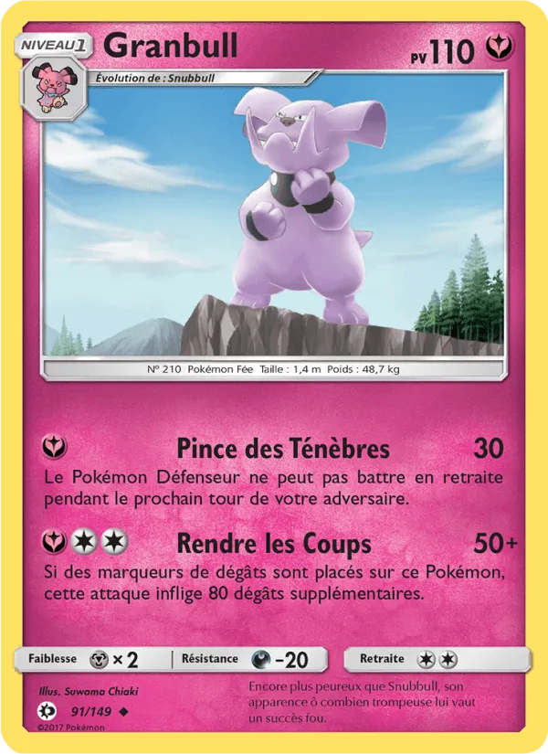 Granbull · Soleil et Lune 91/149