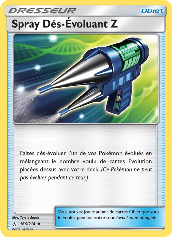 Spray Dés-Évoluant Z · Alliance Infaillible 166/214