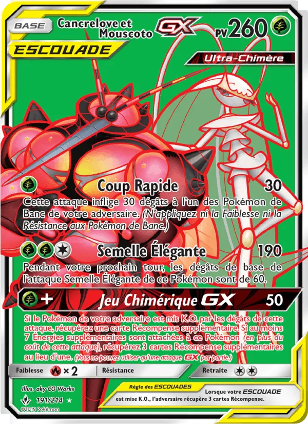 Cancrelove et Mouscoto GX · Alliance Infaillible 191/214