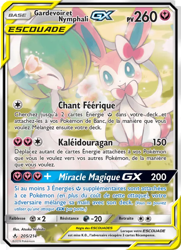 Gardevoir et Nymphali GX · Alliance Infaillible 205/214