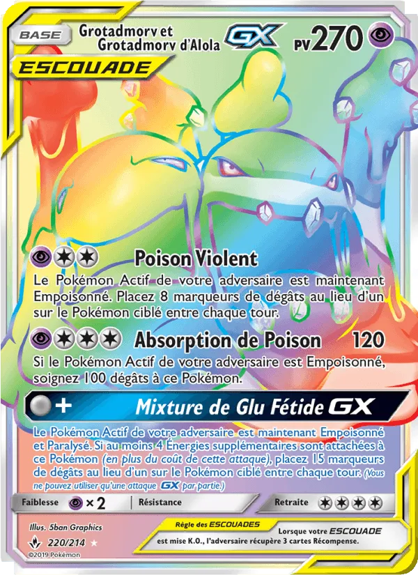 Grotadmorv et Grotadmorv d’Alola GX · Alliance Infaillible 220/214