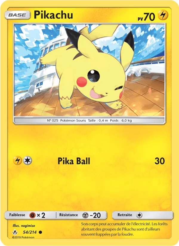 Pikachu · Alliance Infaillible 54/214