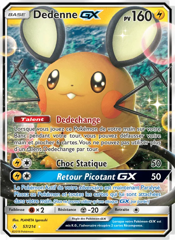 Dedenne GX · Alliance Infaillible 57/214
