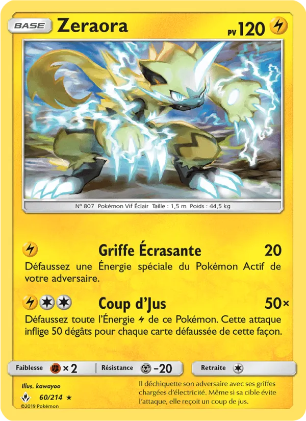 Zeraora · Alliance Infaillible 60/214