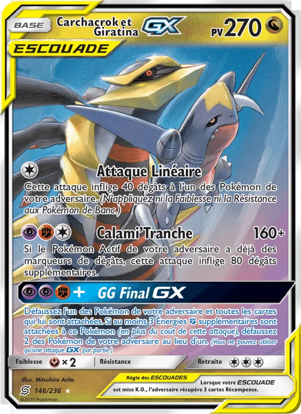 Carchacrok et Giratina GX · Harmonie des Esprits 146/236