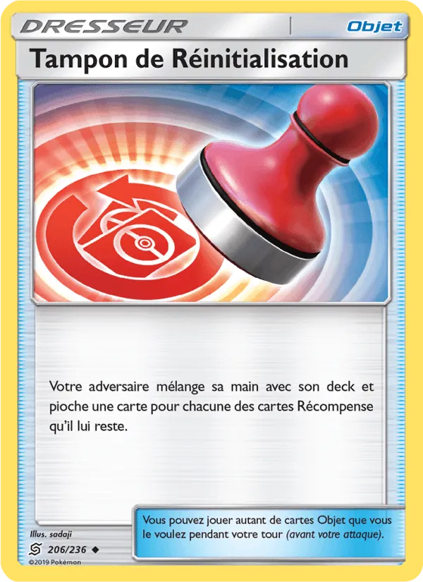 Tampon de Réinitialisation · Harmonie des Esprits 206/236