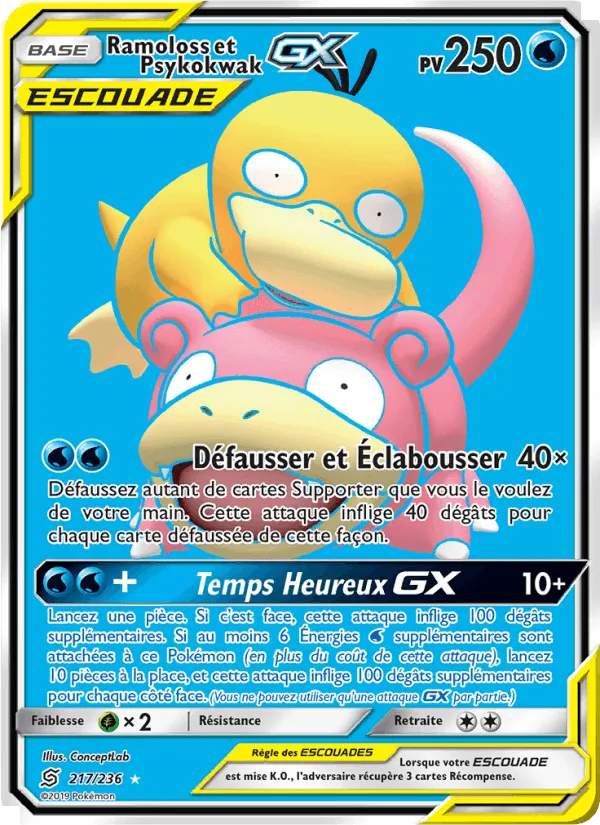 Ramoloss et Psykokwak GX · Harmonie des Esprits 217/236