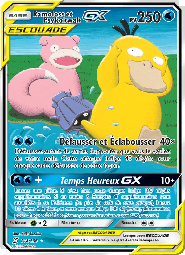 Ramoloss et Psykokwak GX · Harmonie des Esprits 218/236