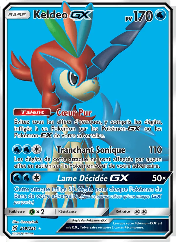 Keldeo GX · Harmonie des Esprits 219/236