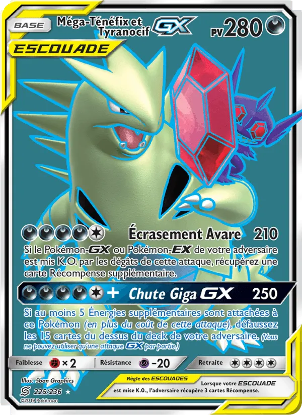 Méga-Ténéfix et Tyranocif GX · Harmonie des Esprits 225/236