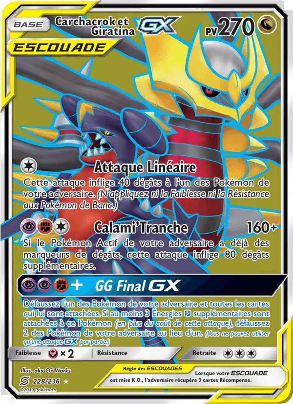 Carchacrok et Giratina GX · Harmonie des Esprits 228/236