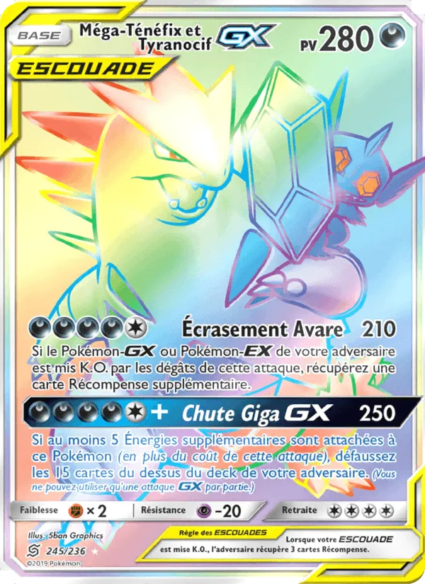 Méga-Ténéfix et Tyranocif GX · Harmonie des Esprits 245/236