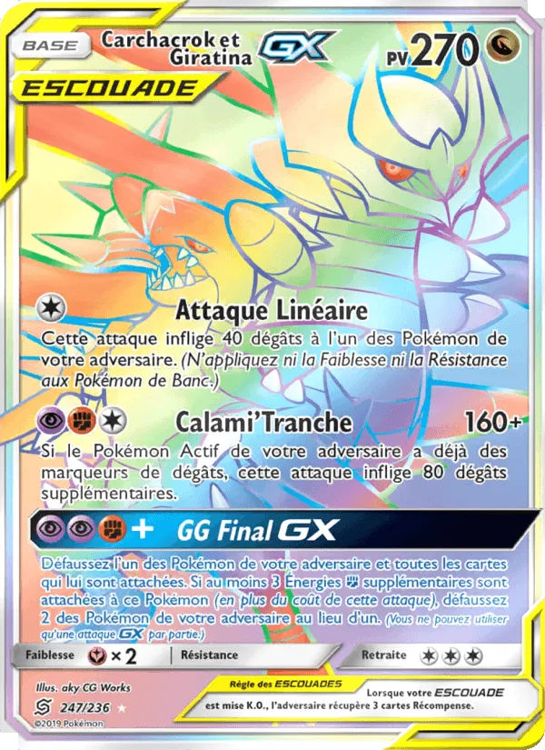 Carchacrok et Giratina GX · Harmonie des Esprits 247/236