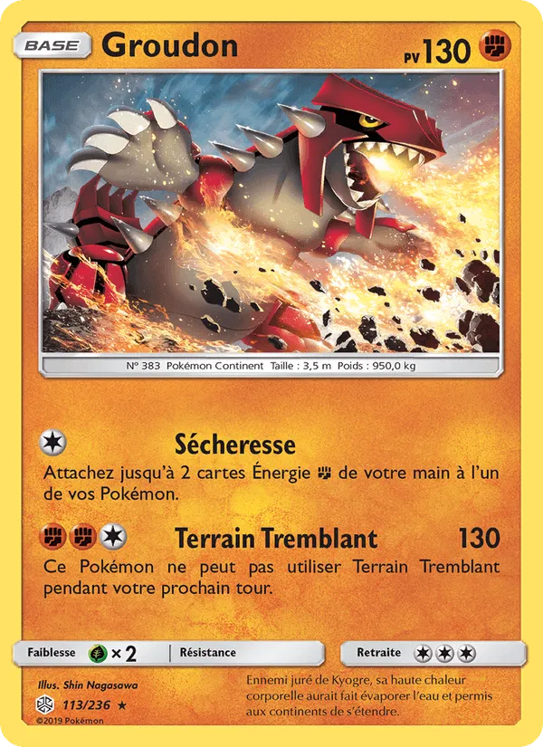 Groudon · Éclipse Cosmique 113/236