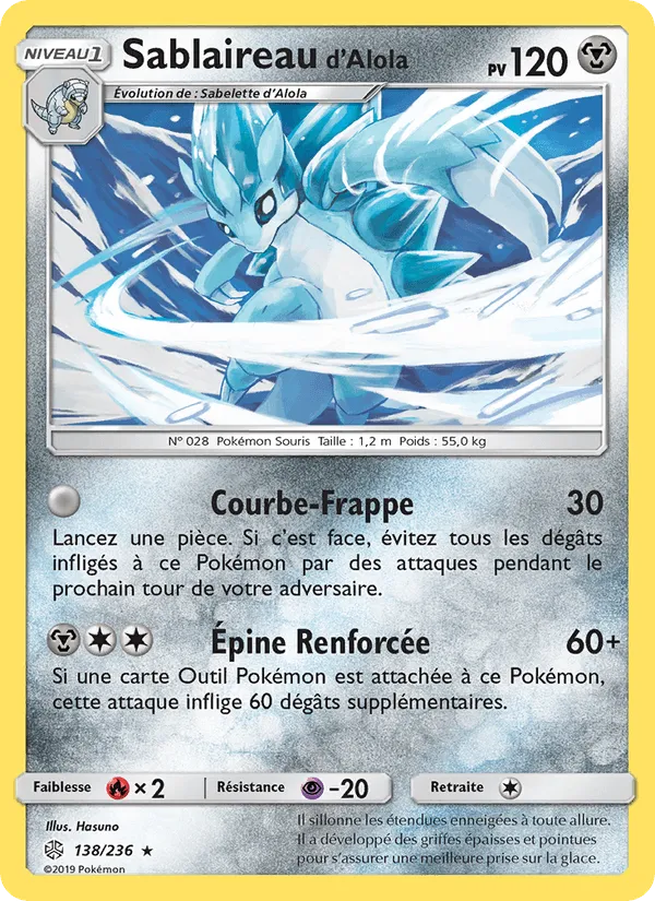Sablaireau d’Alola · Éclipse Cosmique 138/236