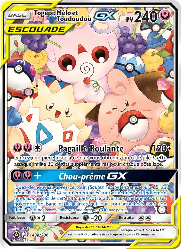 Togepi, Mélo et Toudoudou GX · Éclipse Cosmique 143/236